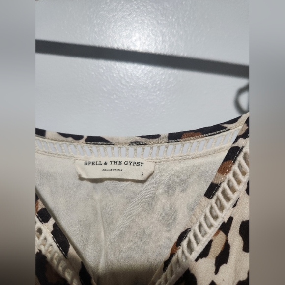 Spell Cream and Black Animal Print Jumpsuit - Picture 11 of 12